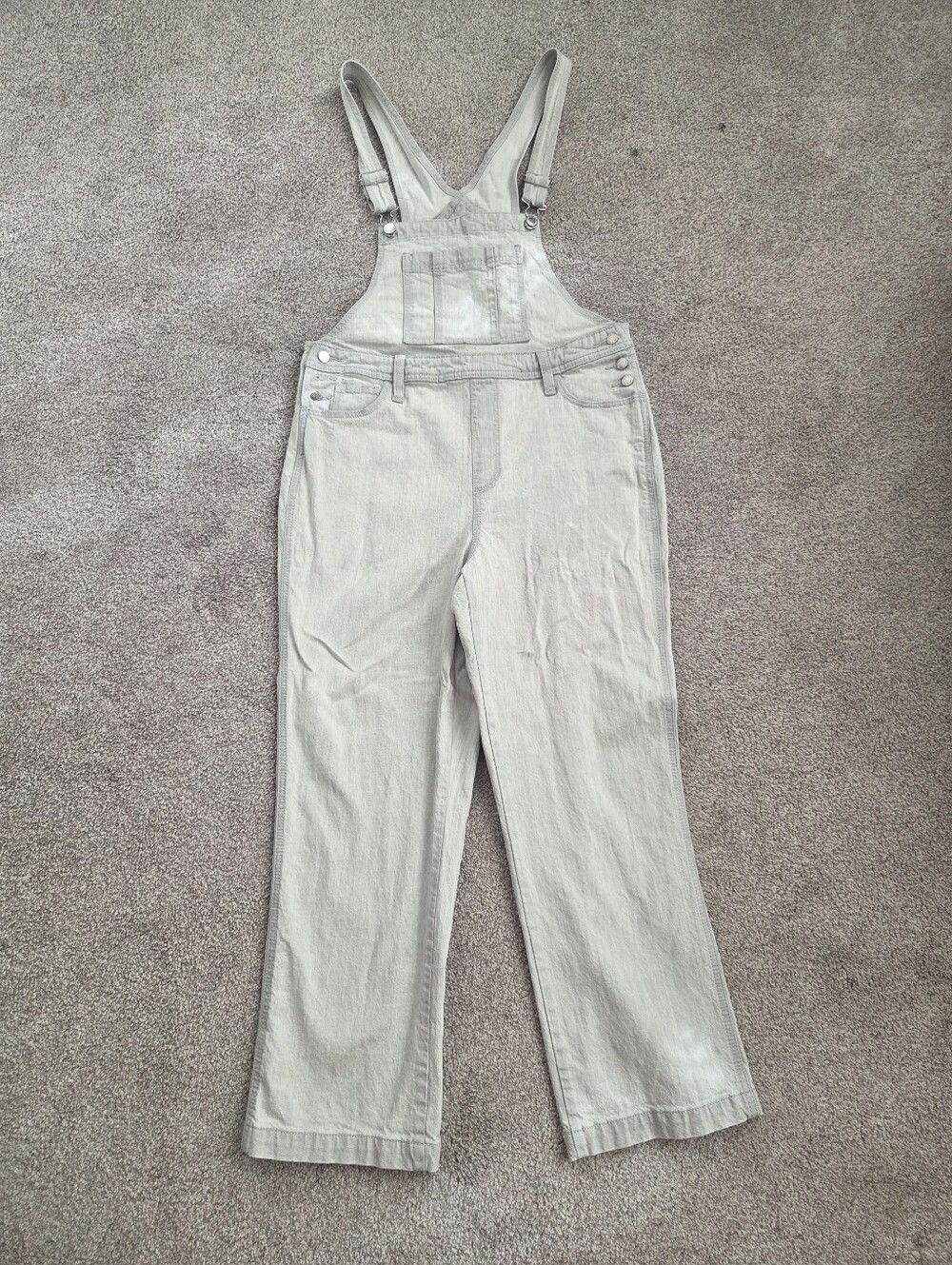 Universal Thread Light Gray Denim Overalls